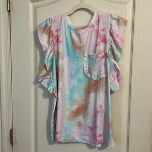 Multi Colored t-shirt. Never worn